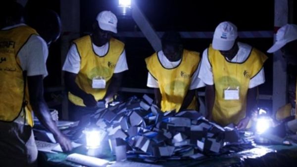 عملية عد وفرز الاصوات في جوبا/أ.ف.ب