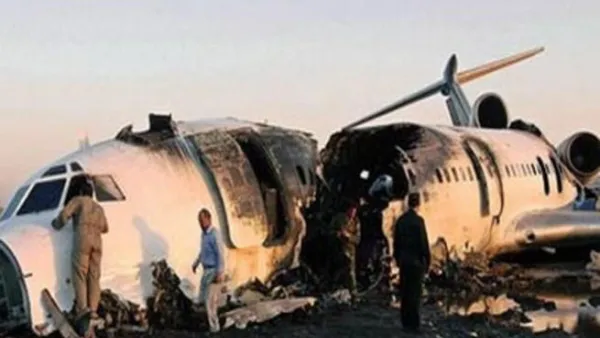 طائرة شحن روسية من طراز الانتنوف سقطت بجوبا بعد 5 دقائق فقط من إقلاعها