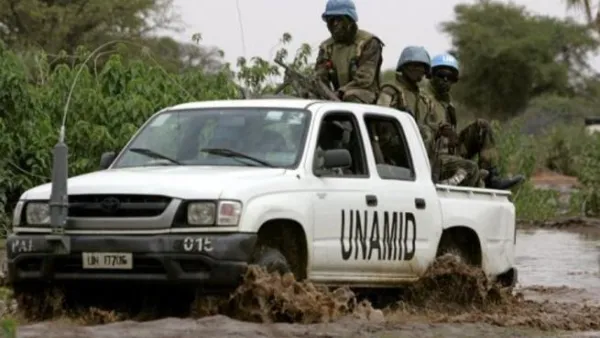 عناصر من قوات حفظ السلام الإفريقية المتواجدة في السودان