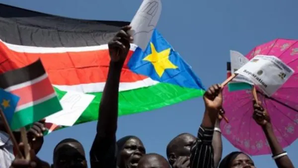من إحتفالات سكان جنوب السودان بالإستقلال