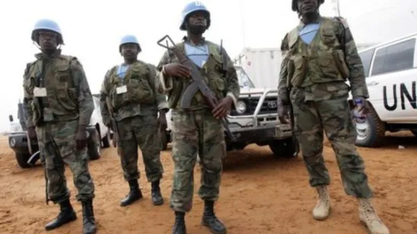 عناصر من قوات حفظ النظام الدولية في السودان
