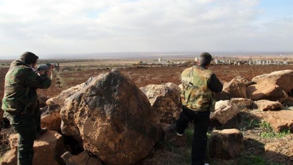 Syrian rebels captured an army base in Daraa after launching a 24-hour operation against the regime's 52nd Brigade. (AFP/Anwar Amro)