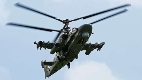 المروحية الهجومية الروسية كا-52 الملقبة بـ"التمساح"
