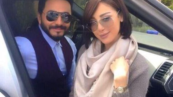 تامر حسني وبسمة بوسيل