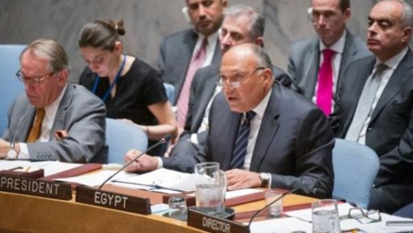 وزير الخارجية المصري سامح شكري يفتتح جلسة مجلس الامن الاربعاء
