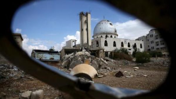 منزل مدمر في الغوطة الشرقية
