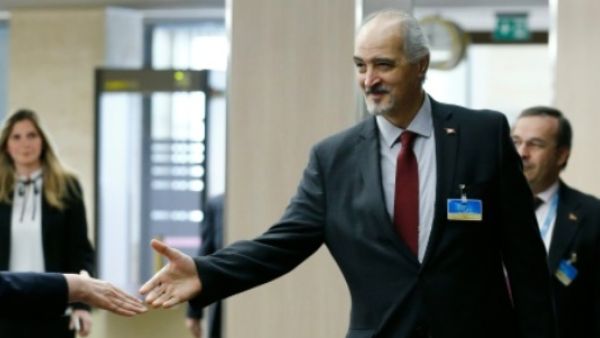 رئيس الوفد الحكومي السوري الى مفاوضات جنيف بشار الجعفري