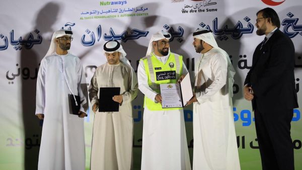 اختتام فعاليات مسيرة شكرا امارات الخير من أصحاب الهمم والتوحد في مدينة العين 