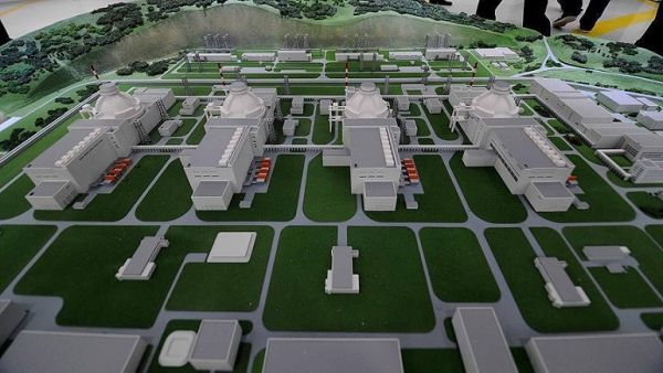 Model of Turkey's Akkuyu nuclear plant. (Anadolu)