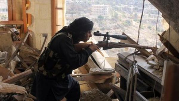 The rebel groups ISIS and the Free Syrian Army have agreed to a ceasefire in Azaz (Courtesy of Paul Wood/BBC)