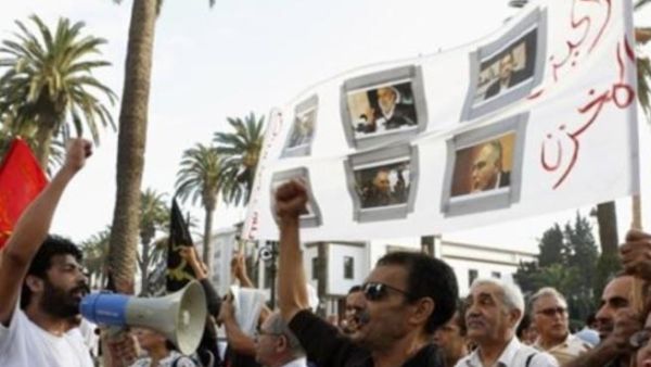 Moroccans protested in Rabat Sunday after gas prices increased under the controversial indexation system (Courtesy of Voice of America)