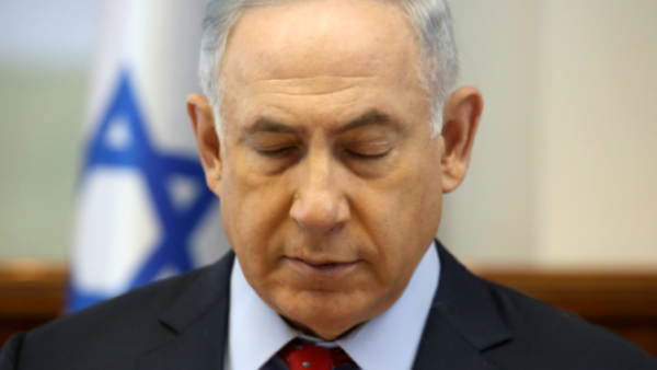 Prime Minister Netanyahu maybe going into the next Israeli General Election blindfolded (AFP/ File Photo)