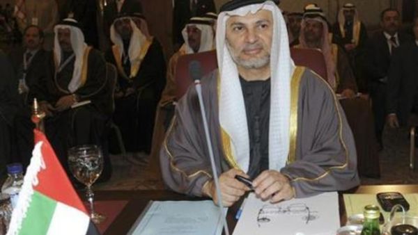 وزير الدولة الإماراتي للشؤون الخارجية أنور قرقاش 
