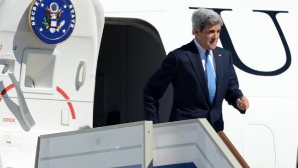 US Secretary of State John Kerry is holding talks with Russian President Vladimir Putin in Moscow on Tuesday to discuss the crisis in Syria. (Photo: AFP) 