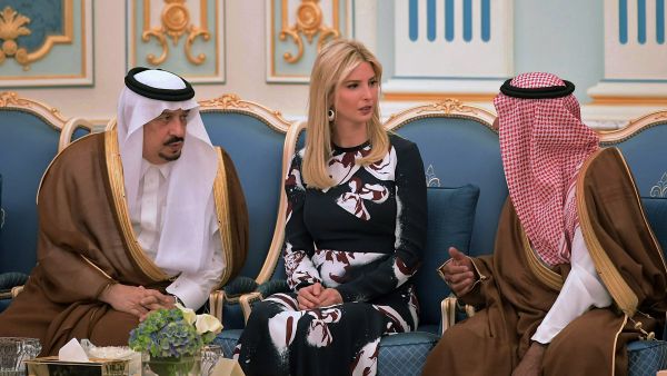 Trump's daughter Ivanka was the real star of the show with the hashtag #بنت_ترامب (Trump's daughter) trending top in Saudi Arabia. (AFP) 