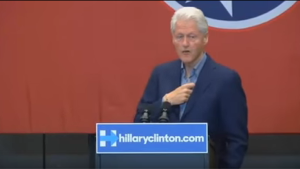 Bill Clinton on the campaign trail for wife Hillary (YouTube)