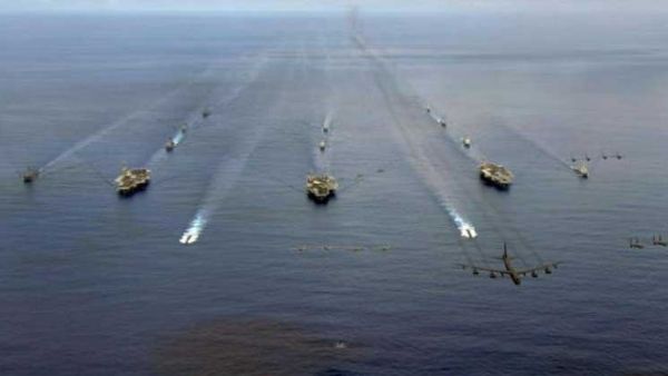  ثلاث حاملات طائرات أمريكية في مناورات ضخمة وعرض للقوة موجه ضد كوريا الشمالية