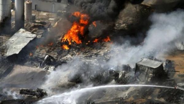 حريق كبير في مصنع للكيماويات جنوبي مدينة دالاس