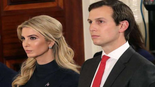 جاريد كوشنر، كبير مساعدي الرئيس الأمريكي، وزوجته إيفانكا ترامب