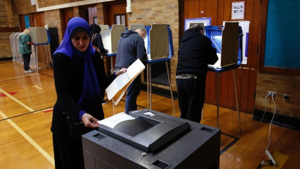 Donald Trump has pledged to ban Muslims from entering the USA. (AFP/Getty/Jeff Kowalsky)  