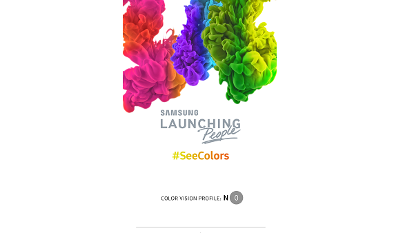 The new app by Samsung helps people with color vision deficiency use the app to adjust colors to their personal visual deficiencies. The new app by Samsung helps people with color vision deficiency use the app to adjust colors to their personal visual deficiencies.