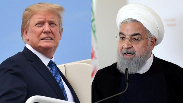 US President Donald Trump and his Iranian counterpart Hassan Rouhani. (AFP/File)