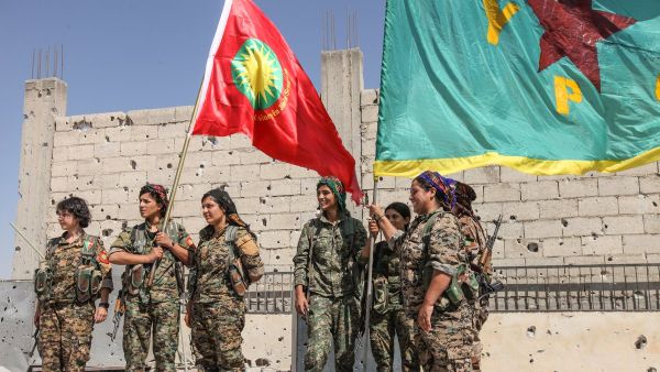 The YPG, also known as The People’s Protection Brigades, and the YPJ, the group’s all-female counterpart, regularly feature in foreign media outlets (Twitter)