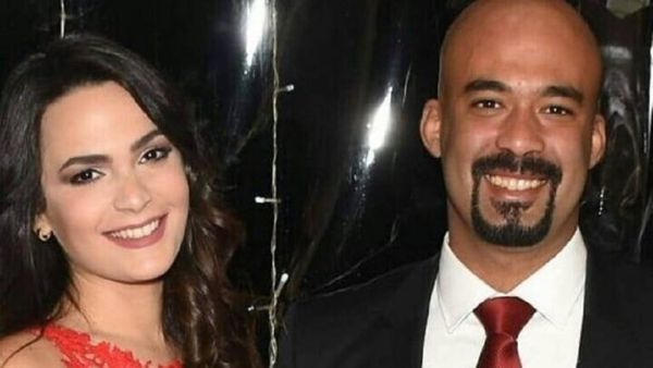الفنان الراحل هيثم أحمد زكي وخطيبته إنجي سلامة