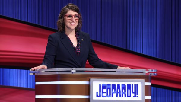 Bialik is filling in as a host for former winner Ken Jennings 