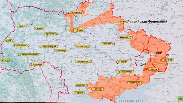 خريطة سيطرة الجيش الروسي في اوكرانيا