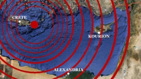 زلزال يضرب قبالة كريت ويشعر به سكان مصر وتركيا