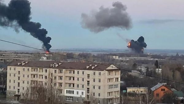 حصيلة اليوم الاول للغزو الروسي.. تدمير 74 هدفا في اوكرانيا منها 11 قاعدة جوية