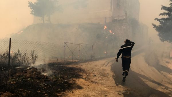 ارتفاع عدد ضحايا حرائق الجزائر الى 65 قتيلا بينهم 28 عسكريا