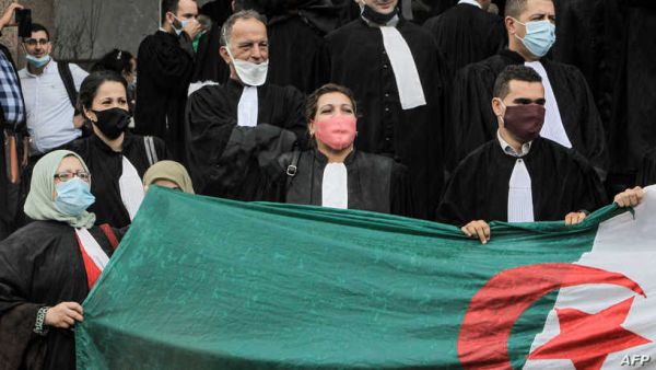 محامو الجزائر يتظاهرون للمطالبة بـ"استقلالية القضاء"