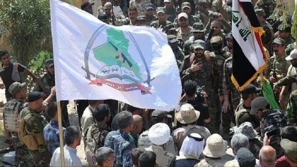 انصار "العصائب" العراقية يتظاهرون للتنديد بالعقوبات الاميركية