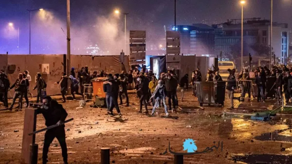 تجدد الاشتباكات بين قوات الامن والمتظاهرين في بيروت