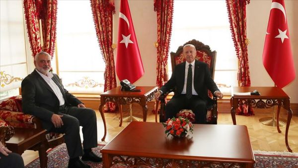 أردوغان يستقبل هنية في إسطنبول