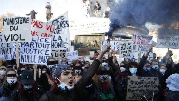 مظاهرات حاشدة في فرنسا ضد قانون يحمي أفراد الشرطة