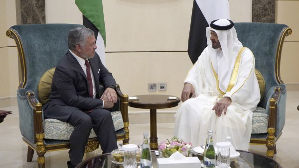 الملك عبدالله الثاني والشيخ محمد بن زايد آل نهيان