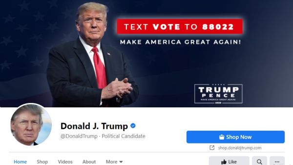 تمديد حظر حسابي ترامب على فيسبوك وانستغرام أسبوعين إضافيين