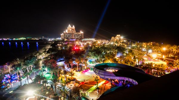 Emoji-themed pool bash and splash