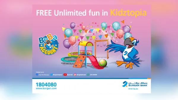 Free Access at Kidztopia Awaits Burgan Bank’s Buba Customers