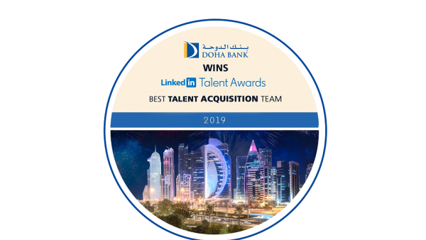 Doha Bank was shortlisted among two other reputable companies, to win the LinkedIn Talent Awards 2019. Doha Bank Receives LinkedIn Talent Awards 2019