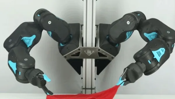 Researchers have created a new low-cost, human friendly robot named Blue. 