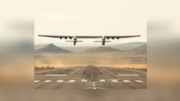 The Stratolaunch aircraft is a mobile launch platform that will enable airline-style access to space that is convenient, affordable and routine. 