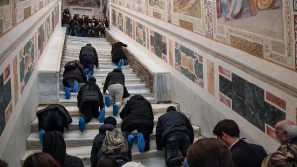The Scala Sancta, or Holy Staircase (Twitter)