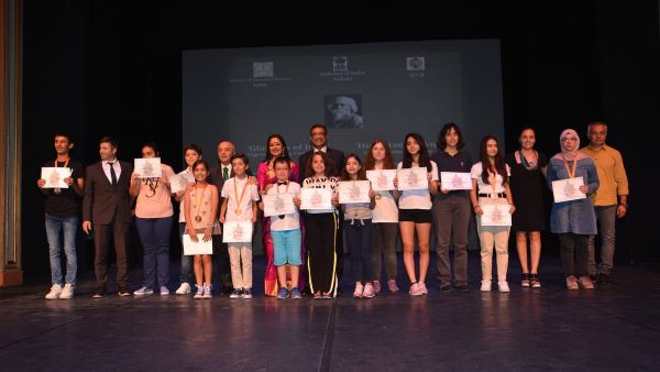 Prize distribution ceremony for Tagore Painting Competition for Turkish school children w (Twitter)