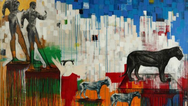 Khaled Hafez  Two Gods & Two Cats (Twitter)