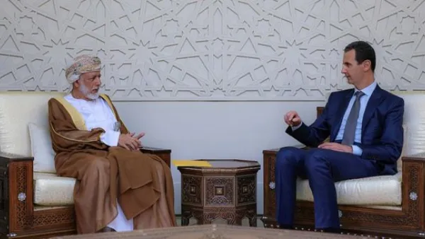 Oman's foreign minister made a rare visit to Syria on Sunday to discuss with President Bashar Assad  (Twitter)