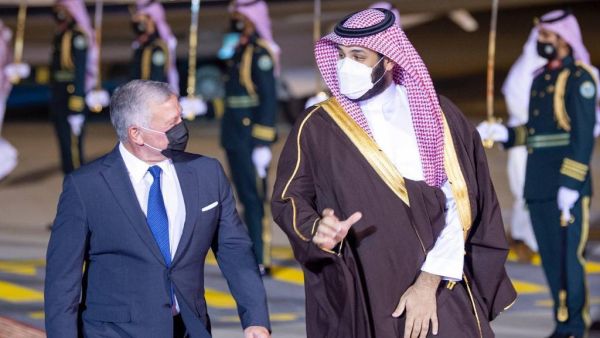 ابن سلمان يوجه رسالة الى الملك الاردني